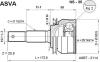 ASVA NS35 Joint Kit, drive shaft