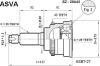 ASVA SZ-29A43 (SZ29A43) Joint Kit, drive shaft