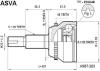 ASVA TY910A48 Joint Kit, drive shaft