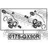 FEBEST 0175-GX90R (0175GX90R) Repair Kit, brake caliper