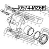 FEBEST 0574-MZ6F (0574MZ6F) Guide Bolt, brake caliper