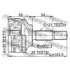 FEBEST 2410-LOGA26 (2410LOGA26) Joint, drive shaft