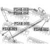 FEBEST FDAB-004 (FDAB004) Bush, shock absorber