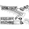 FEBEST HSB-YH2F (HSBYH2F) Stabiliser Mounting