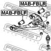 FEBEST MAB-FBLR (MABFBLR) Control Arm-/Trailing Arm Bush