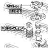 FEBEST MSS005 Mounting, shock absorbers