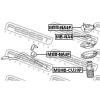 FEBEST MSSNA4F Mounting, shock absorbers