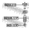 FEBEST MZSS018 Mounting, shock absorbers