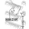 FEBEST NSB-Z10F (NSBZ10F) Stabiliser Mounting