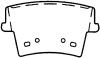 BENDIX D1057 Brake Pad Set, disc brake