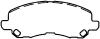 BENDIX D866 Brake Pad Set, disc brake
