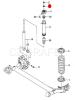 CHEVROLET / DAEWOO 96535166 Repair Kit, suspension strut