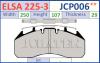 JURATEK JCP006 Brake Pad Set, disc brake