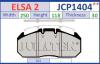 JURATEK JCP1404 Brake Pad Set, disc brake
