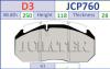JURATEK JCP760 Brake Pad Set, disc brake