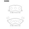 MK Kashiyama D2092 Brake Pad Set, disc brake