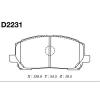 MK Kashiyama D2231 Brake Pad Set, disc brake