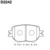 MK Kashiyama D2242 Brake Pad Set, disc brake