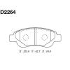 MK Kashiyama D2264 Brake Pad Set, disc brake