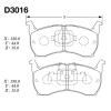 MK Kashiyama D3016 Brake Pad Set, disc brake