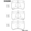 MK Kashiyama D3028M Brake Pad Set, disc brake