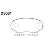 MK Kashiyama D3061 Brake Pad Set, disc brake