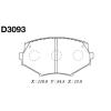 MK Kashiyama D3093 Brake Pad Set, disc brake