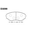 MK Kashiyama D3099 Brake Pad Set, disc brake