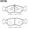 MK Kashiyama D3106 Brake Pad Set, disc brake