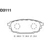 MK Kashiyama D3111 Brake Pad Set, disc brake