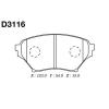 MK Kashiyama D3116 Brake Pad Set, disc brake