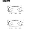 MK Kashiyama D3117M Brake Pad Set, disc brake