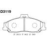 MK Kashiyama D3119 Brake Pad Set, disc brake