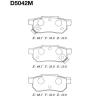 MK Kashiyama D5042M Brake Pad Set, disc brake