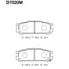 MK Kashiyama D7020M Brake Pad Set, disc brake