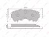 LYNXauto BD2201 Brake Pad Set, disc brake