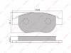 LYNXauto BD-2202 (BD2202) Brake Pad Set, disc brake