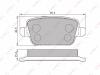 LYNXauto BD-3005 (BD3005) Brake Pad Set, disc brake