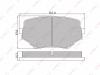 LYNXauto BD5102 Brake Pad Set, disc brake