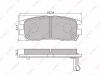 LYNXauto BD5502 Brake Pad Set, disc brake
