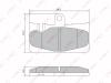 LYNXauto BD-7569 (BD7569) Brake Pad Set, disc brake