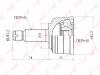 LYNXauto CO-3405 (CO3405) Joint Kit, drive shaft