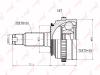 LYNXauto CO3439A Joint Kit, drive shaft