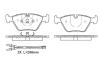 NiBK PN0012 Brake Pad Set, disc brake