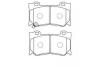 NiBK PN0389 Brake Pad Set, disc brake