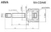 ASVA KA-CDA46 (KACDA46) Joint Kit, drive shaft
