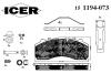 ICER 151194-073 (151194073) Brake Pad Set, disc brake