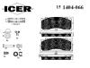 ICER 151404-066 (151404066) Brake Pad Set, disc brake
