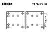 ICER 21949500 Brake Lining Kit, drum brake