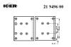 ICER 21949600 Brake Lining Kit, drum brake